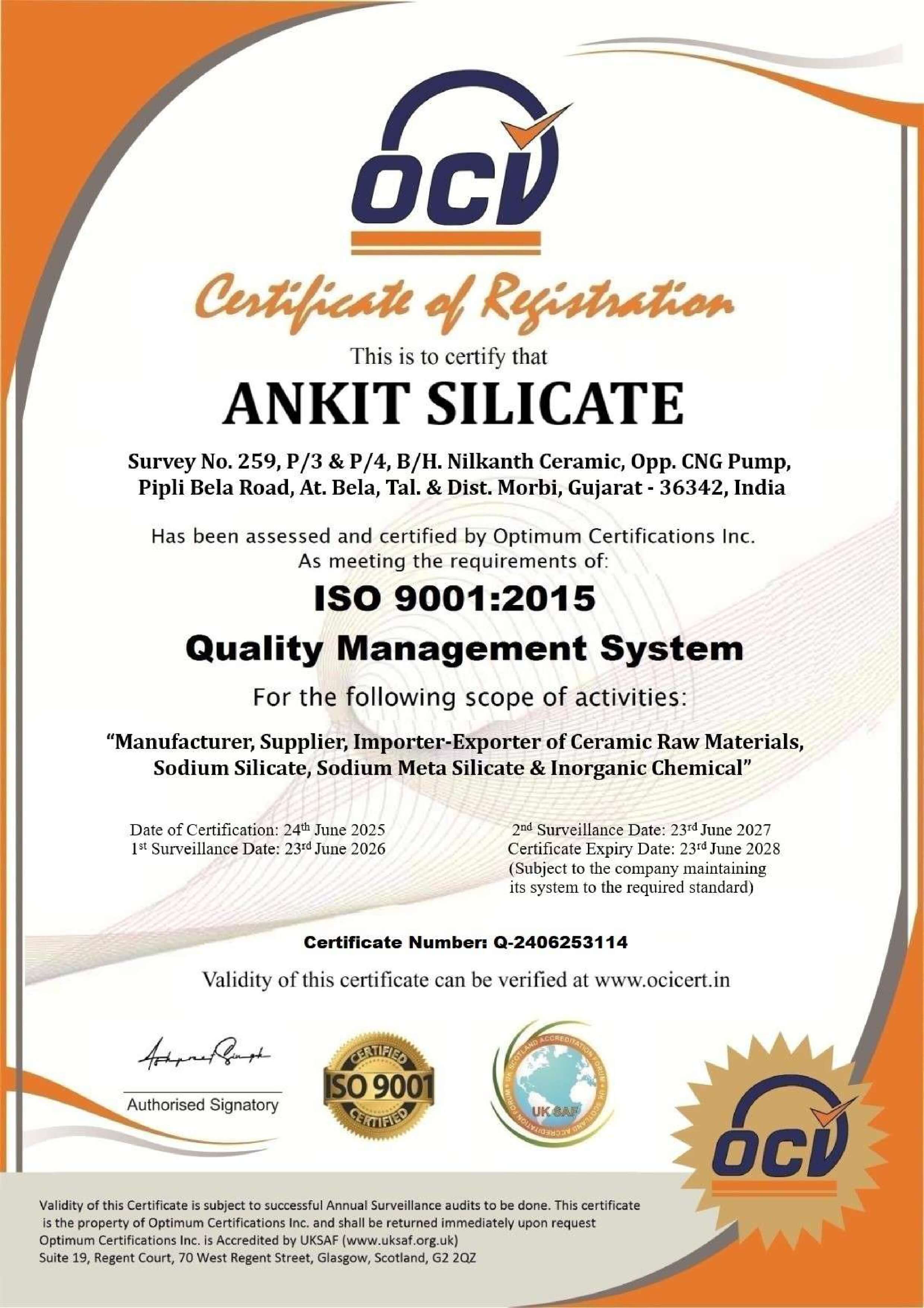 ISO CERTIFIED